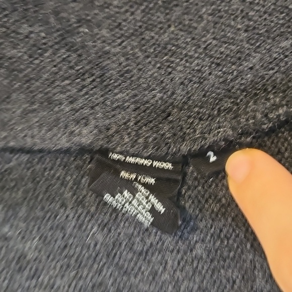 Anthropologie NFPstudio Women 100%Merino Wool Cardigan Open Toe Sweater Sz 2/S - Picture 5 of 8